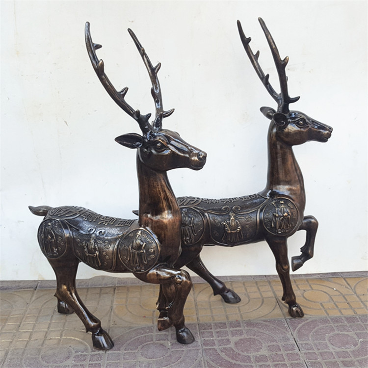 福禄寿鹿金属工艺品摆件 泰国精工雕塑，批发优选